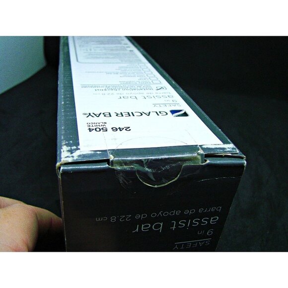 Glacier Bay 9 in. Exposed Screw Assist Bar in Chrome ADA Compliant White - Picture 10 of 11